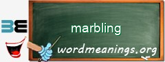 WordMeaning blackboard for marbling